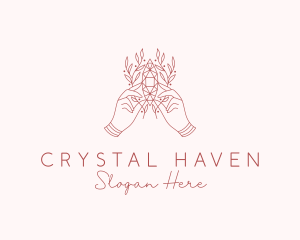 Natural Crystal Jewelry logo design