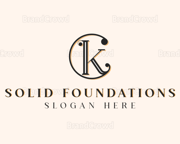 Elegant Jewelry Letter CK Logo