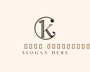 Lifestyle - Elegant Jewelry Letter CK logo design