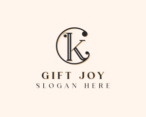 Elegant Jewelry Letter CK logo design