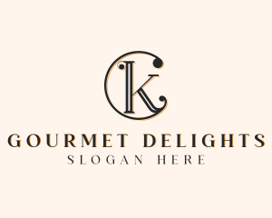 Elegant Jewelry Letter CK logo design