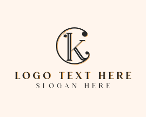 Interior Designer - Elegant Jewelry Letter CK logo design