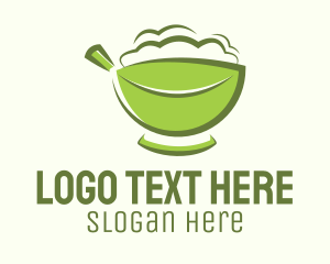 Organic Leaf Bowl  Logo