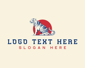 Korean Tiger Wildlife Logo