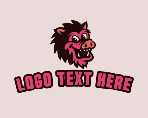 Esports - Happy Pig Boar logo design