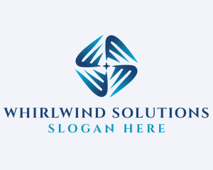 HVAC Airflow Ventilation  logo design