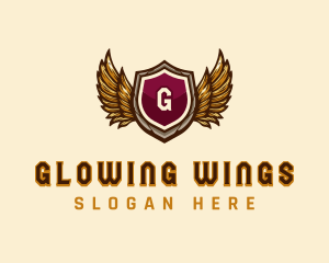 Royal Wings Shield logo design