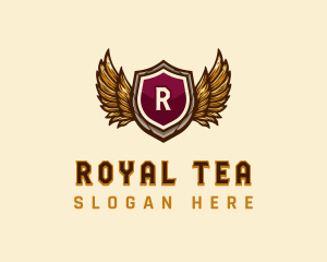 Royal Wings Shield logo design