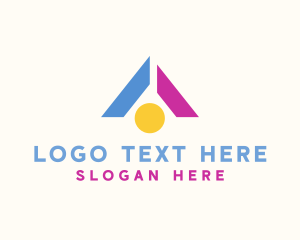 Blocks - Triangle Child Toy Blocks logo design