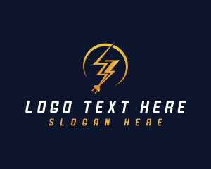 Electric - Electric Plug Lightning logo design