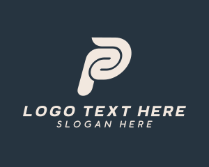 Cargo Logistics Letter P Logo
