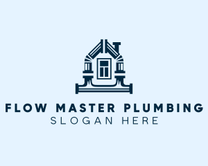 Plumbing - House Pipe Plumbing logo design