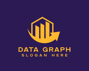 Chart Graph Arrow logo design