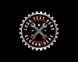 Gear - Mechanic Wrench Repair logo design