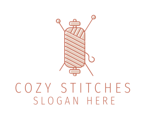 Knitting - Crochet Knit Handicraft logo design