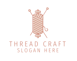 Stitching - Crochet Knit Handicraft logo design