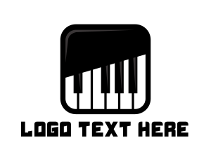 Orange Instrument - Piano Keys App logo design