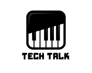Cellphone - Piano Keys App logo design