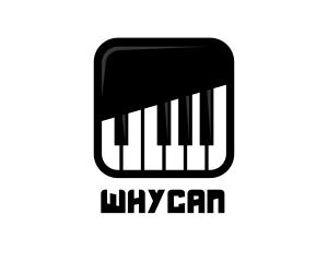 Modern - Piano Keys App logo design