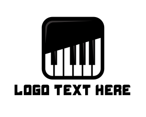 Mobile App - Piano Keys App logo design