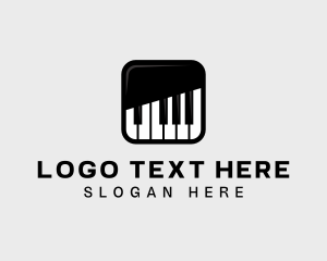 Songwriter - Piano Keys App logo design