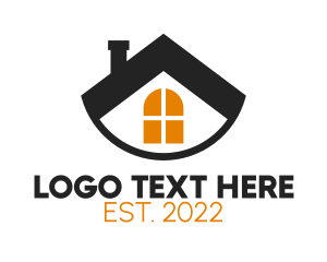 Roofing - Chimney House Residence logo design