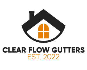 Gutter - Chimney House Residence logo design
