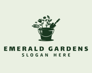 Gardener Flower Planter logo design