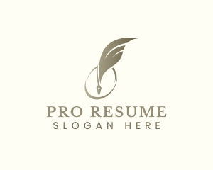 Resume - Feather Quill Publishing logo design