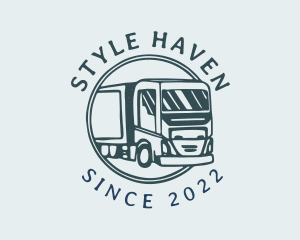 Trailer - Truck Delivery Transport logo design