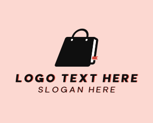 Online Shopping - Book Bag Ecommerce logo design
