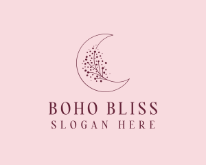 Floral Moon Garden logo design