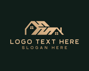 Leasing - House Roof Realty logo design