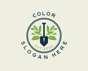 Planting - Landscaping Shovel Garden logo design