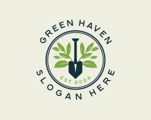 Landscaper - Landscaping Shovel Garden logo design