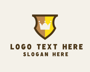 Heraldry - Regal Crown Shield logo design