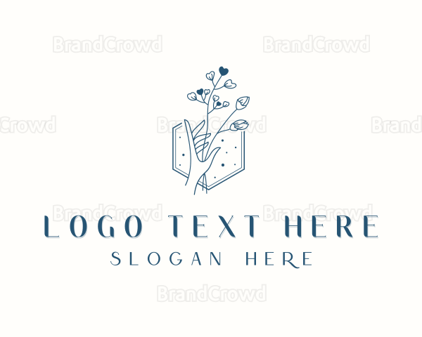 Styling Flower Hand Logo