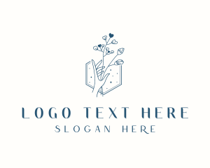 Decorator - Styling Flower Hand logo design