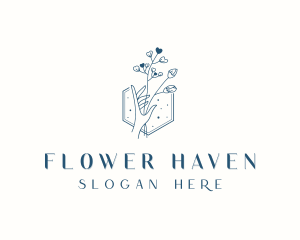 Styling Flower Hand logo design