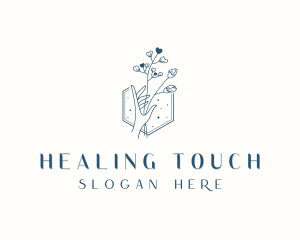 Styling Flower Hand logo design