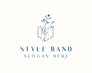 Styling Flower Hand logo design