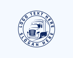 Truck - Blue Truck Forwarding logo design