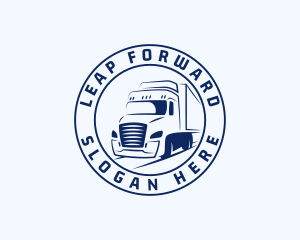 Blue Truck Forwarding logo design