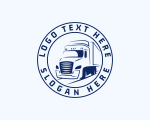 Freight - Blue Truck Forwarding logo design