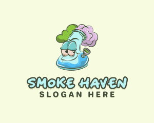 Smoke - Weed Bong Smoke logo design
