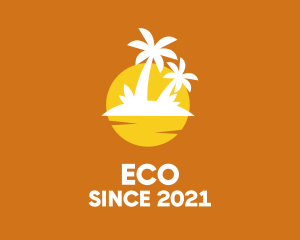 Holiday - Island Sunset Resort logo design