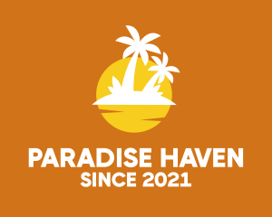 Island Sunset Resort  logo design