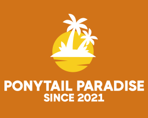 Island Sunset Resort  logo design