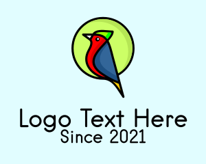 Aviary - Colorful Safari Bird logo design