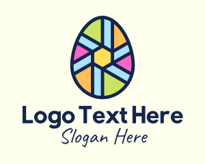 Egg - Lantern Flower Easter Egg logo design